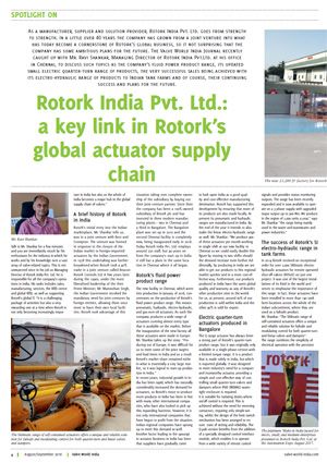 Spotlight在Rotork India