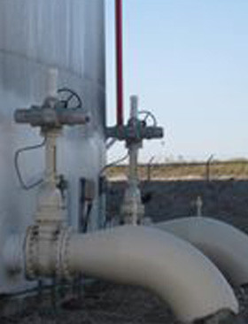 テキサス州のコープ港あるmmlp社のタンクファーム设置したiqアクチュエータ。