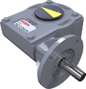 New gearbox for motorised quarter-turn applications
