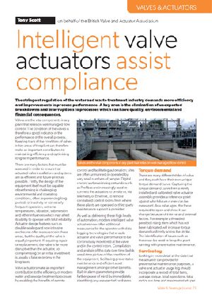 Intelligent valve actuators assist compliance