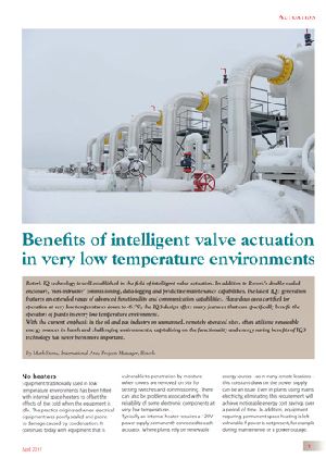 Benefits of intelligent valve actuation in very low temperature environments