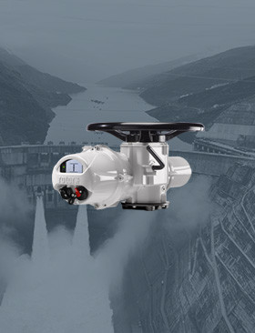 Huge hydro-electric power plant, creating clean and renewable energy, supported by Rotork actuators