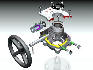 坚固紧凑的手动齿轮操作机构，适用于直角回转阀门